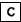 \fbox {\tt c}