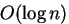 $O(\log n)$