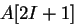 $A[2I+1]$