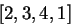 $[2,3,4,1]$