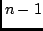 $n-1$