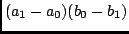$(a_1-a_0)(b_0-b_1)$