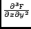 $\frac{\partial^3 {\tt F}}{\partial x \partial y^2}$