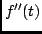 $f''(t)$