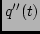 $q''(t)$
