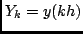 $Y_k = y(kh)$