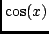$\cos(x)$