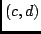 $(c,d)$