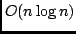 $O(n \log n)$