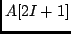 $A[2I+1]$