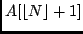 $A[\lfloor N \rfloor + 1]$