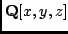 ${\bf Q}[x,y,z]$