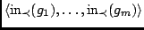 $\langle {\rm in}_\prec (g_1), \ldots, {\rm in}_\prec(g_m) \rangle $