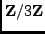 ${\bf Z}/3{\bf Z}$