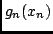 $g_n(x_n)$