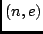$(n,e)$