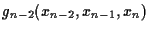 $g_{n-2}(x_{n-2},x_{n-1},x_n)$