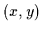 $(x,y)$