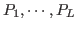 $P_1, \cdots, P_L$