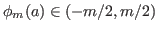 $\phi_m(a) \in (-m/2,m/2)$